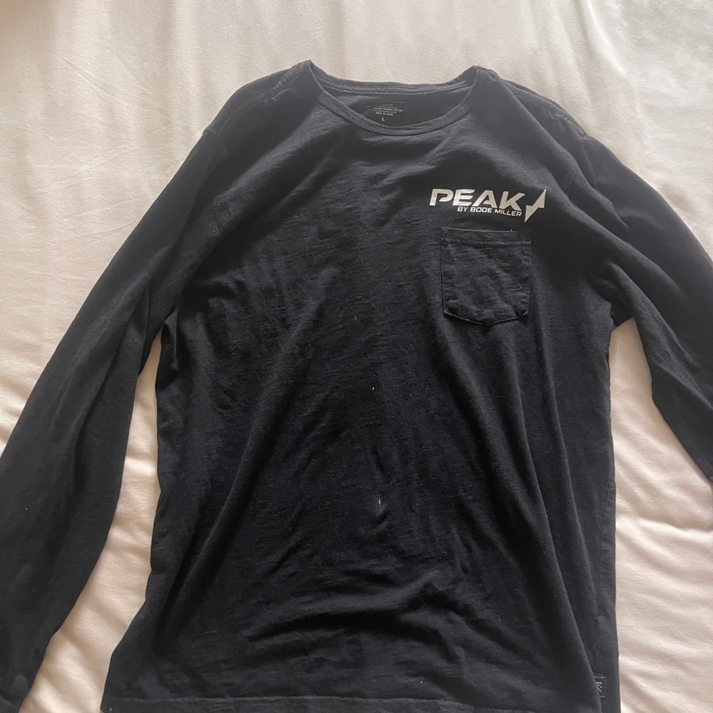 Roark Black Long Sleeve Tee with Pocket